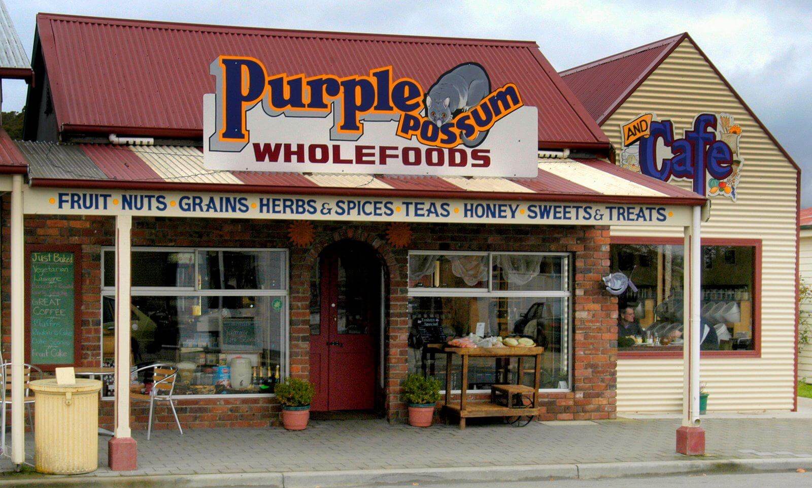 Purple Possum Cafe Exterior