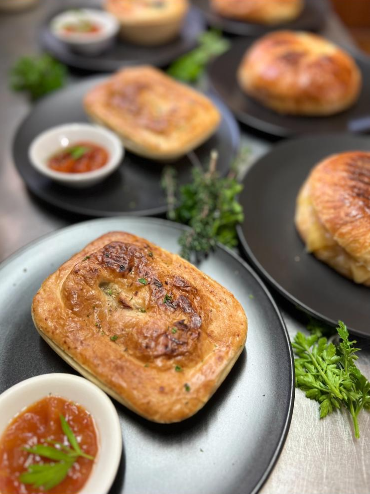 Assorted Meat Pies including Chunky Beef and Pepper Steak